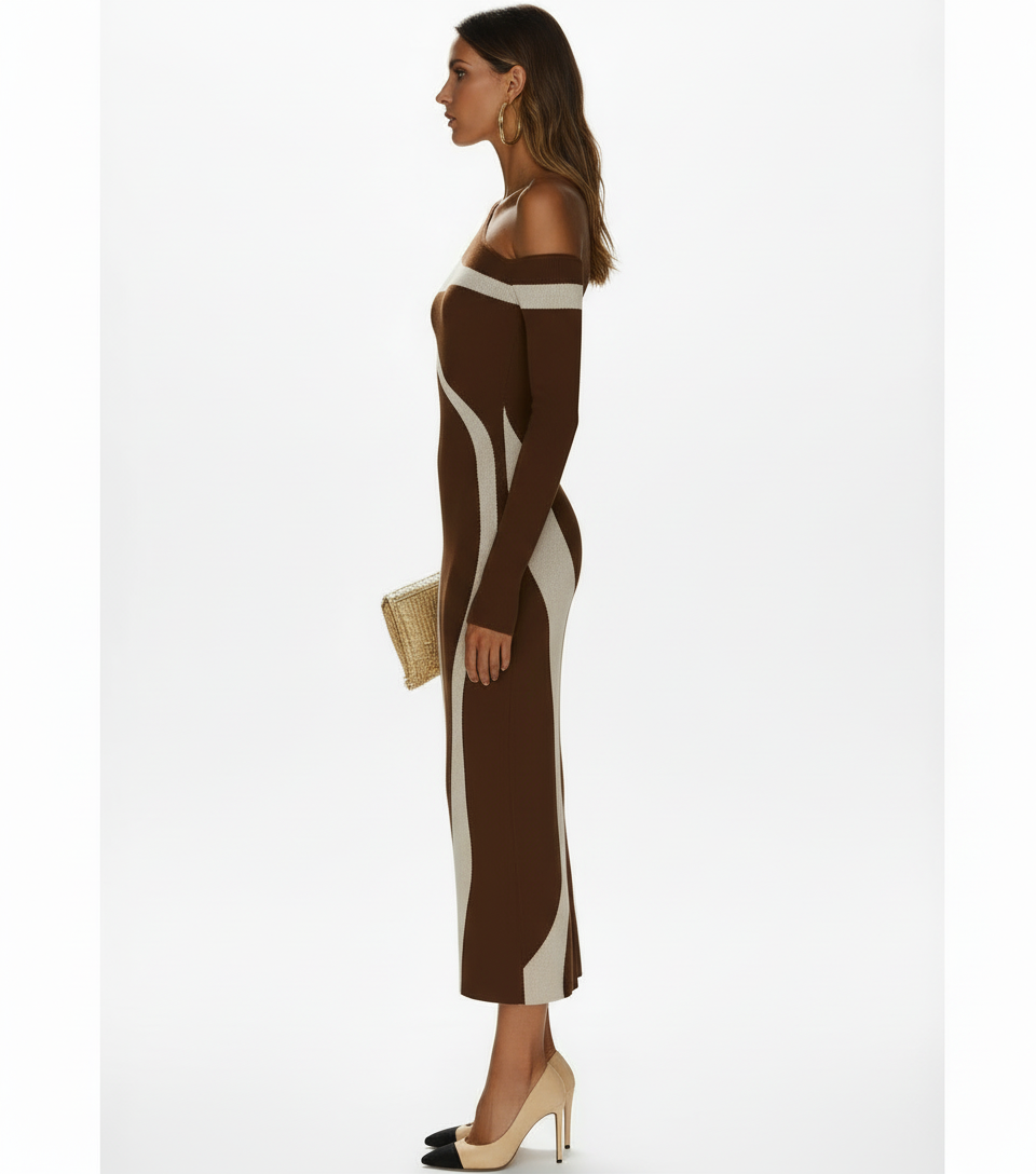 Monochrome Bodycon Dress