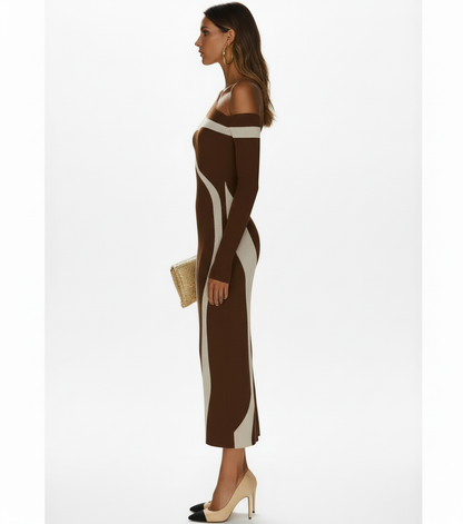 Monochrome Bodycon Dress