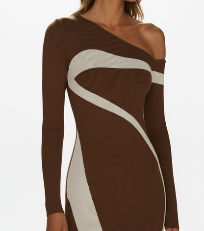 Monochrome Bodycon Dress