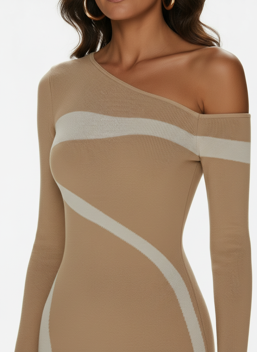 Monochrome Bodycon Dress