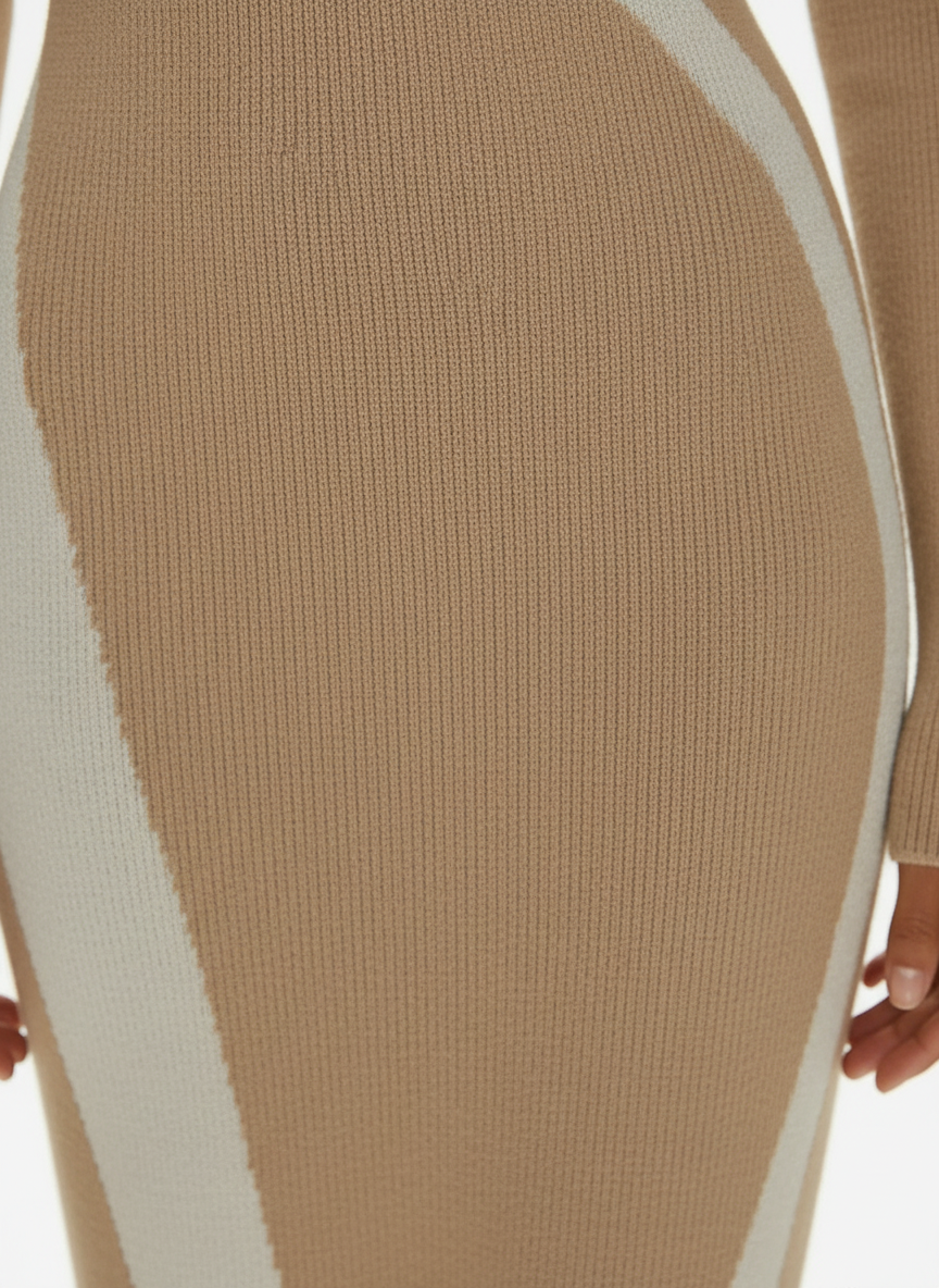 Monochrome Bodycon Dress