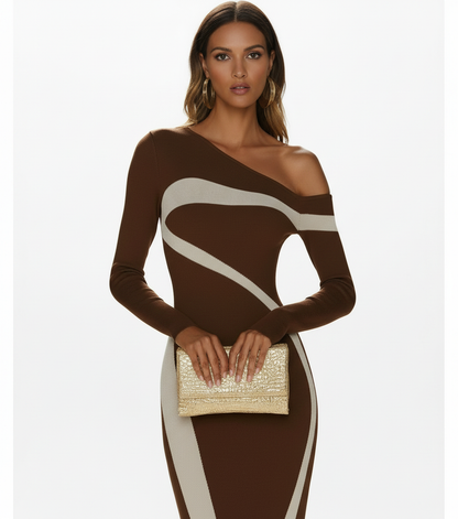 Monochrome Bodycon Dress